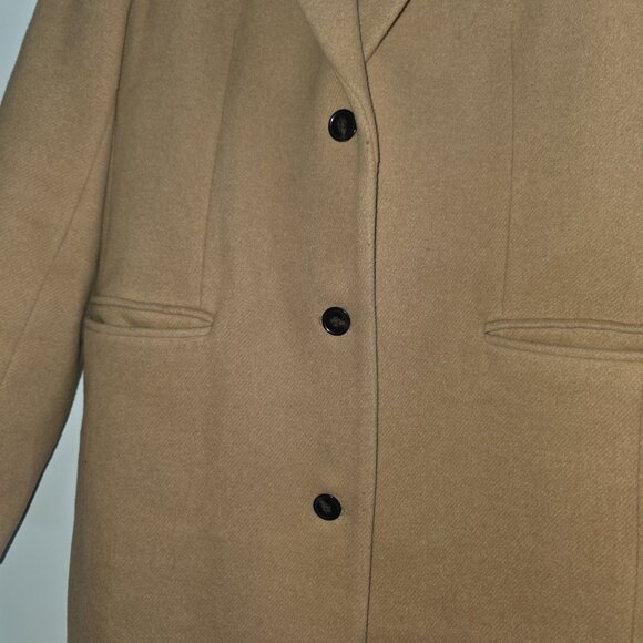 J.Crew Camel Wool Blend Topcoat Women's Size 12 Classic Car Coat - Picture 9 of 9